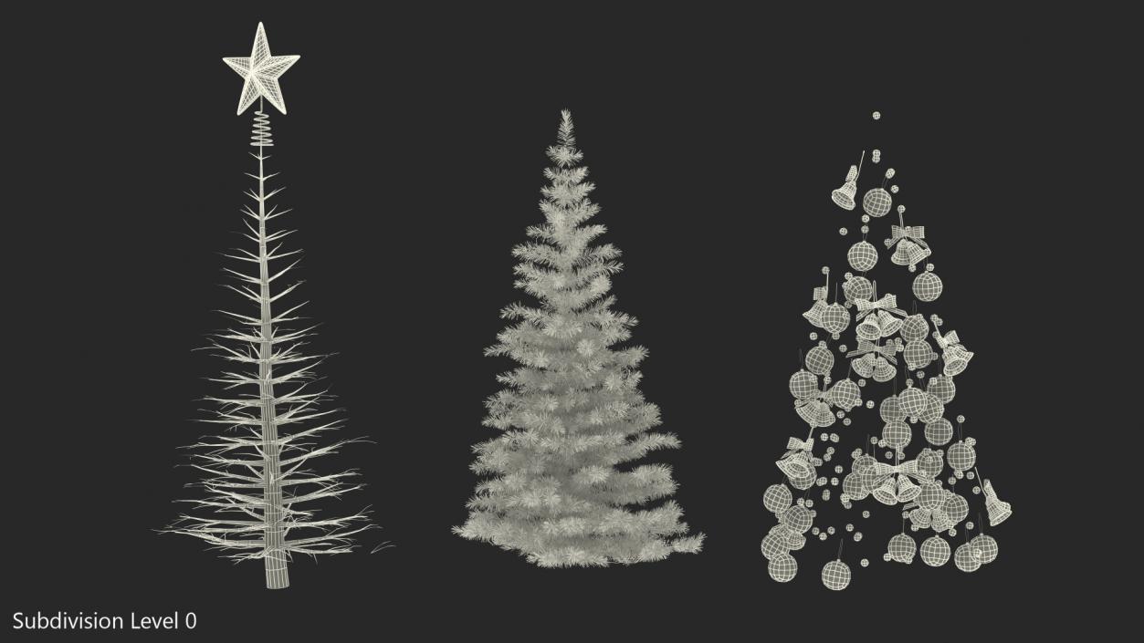 3D Small Holiday Christmas Tree model