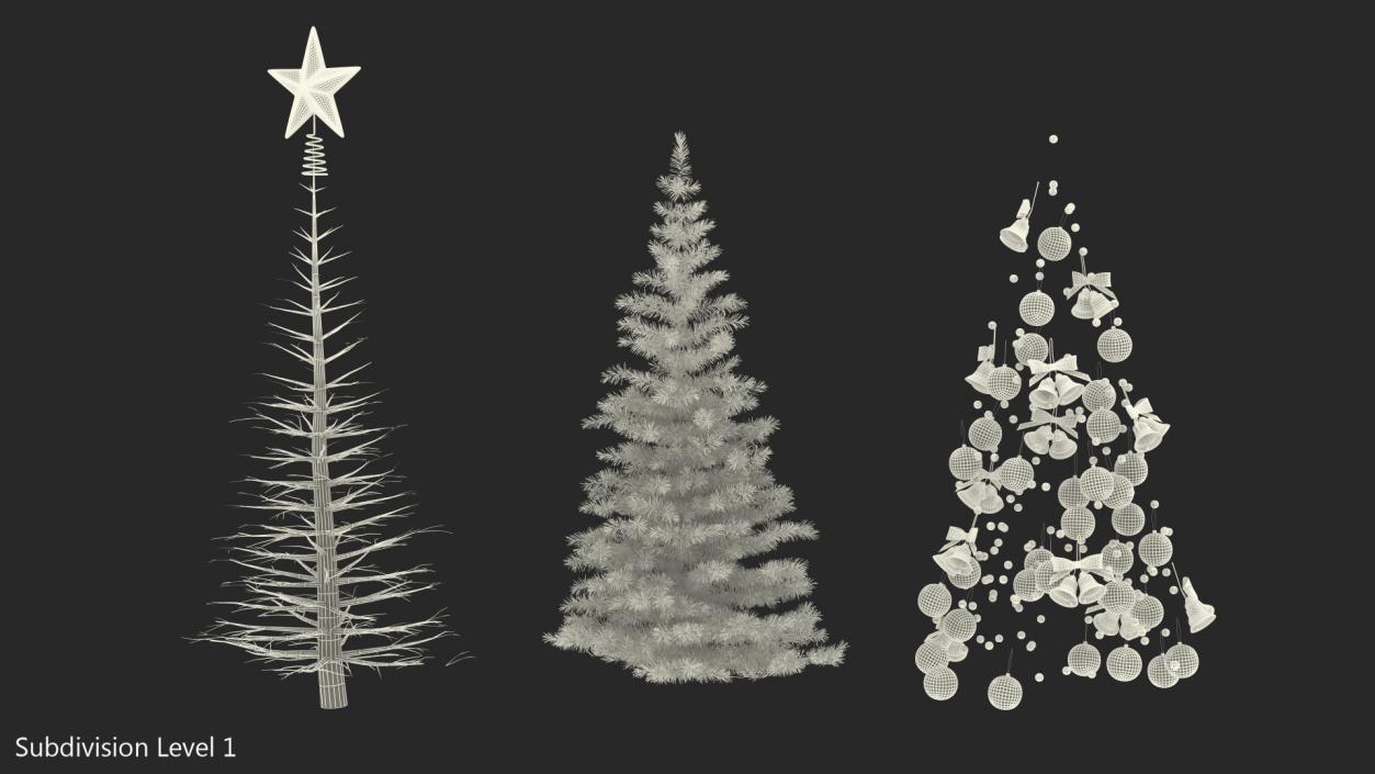 3D Small Holiday Christmas Tree model