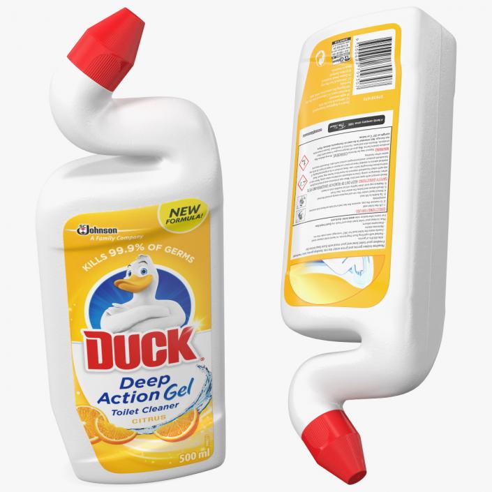 3D model Toilet Duck Cleaner and Freshener Citrus