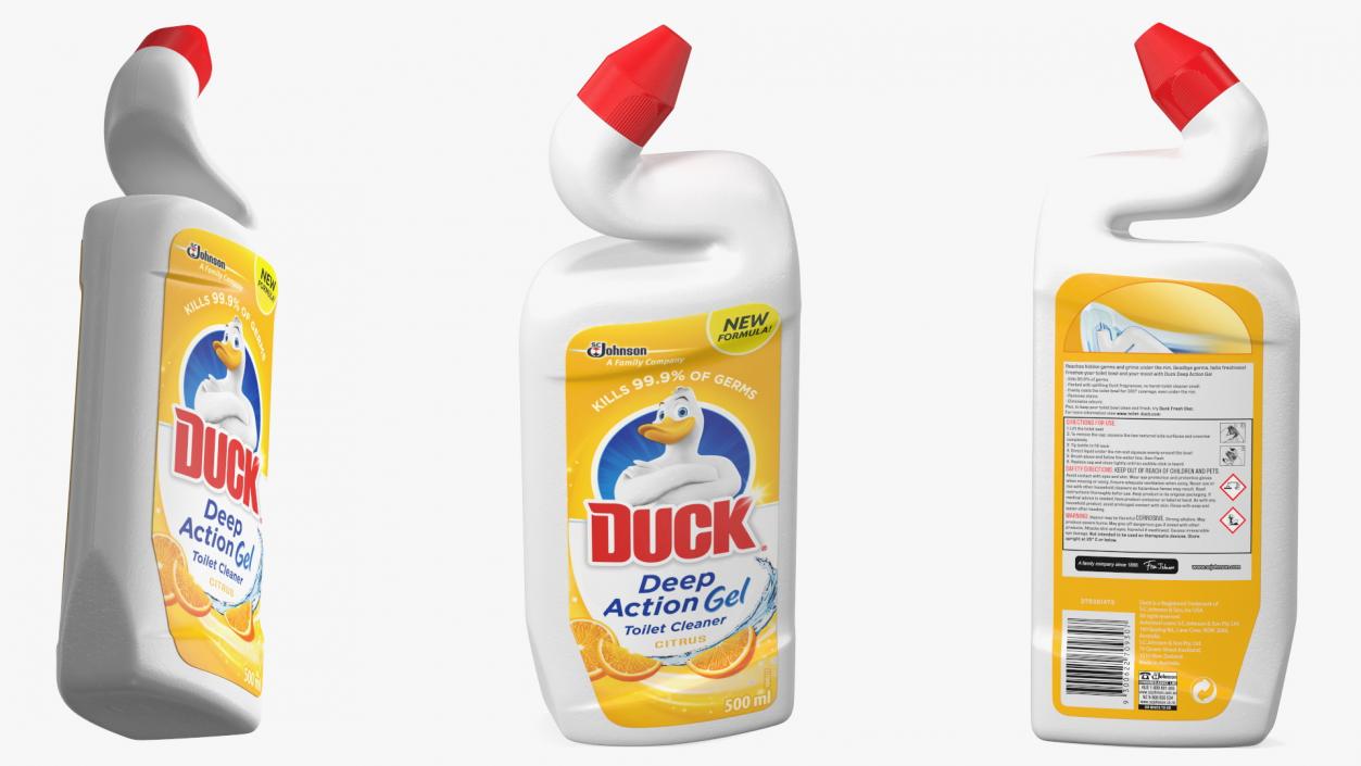 3D model Toilet Duck Cleaner and Freshener Citrus