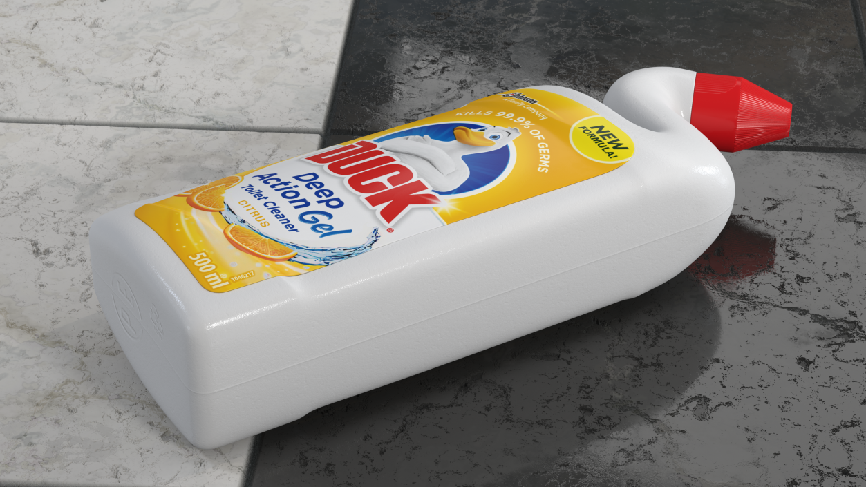 3D model Toilet Duck Cleaner and Freshener Citrus