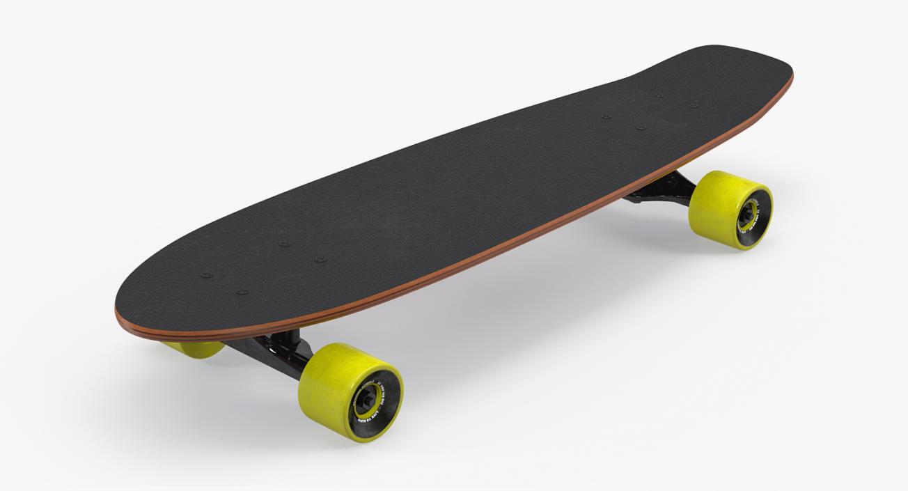 Kicktail Skateboard Generic 3D