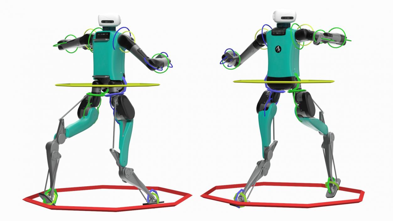 3D Digit Robot Rigged model