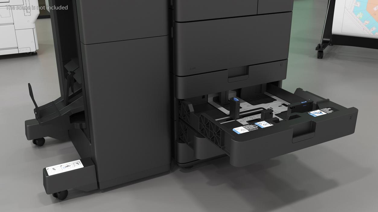 Laser MFP Black with Booklet Finisher 3D