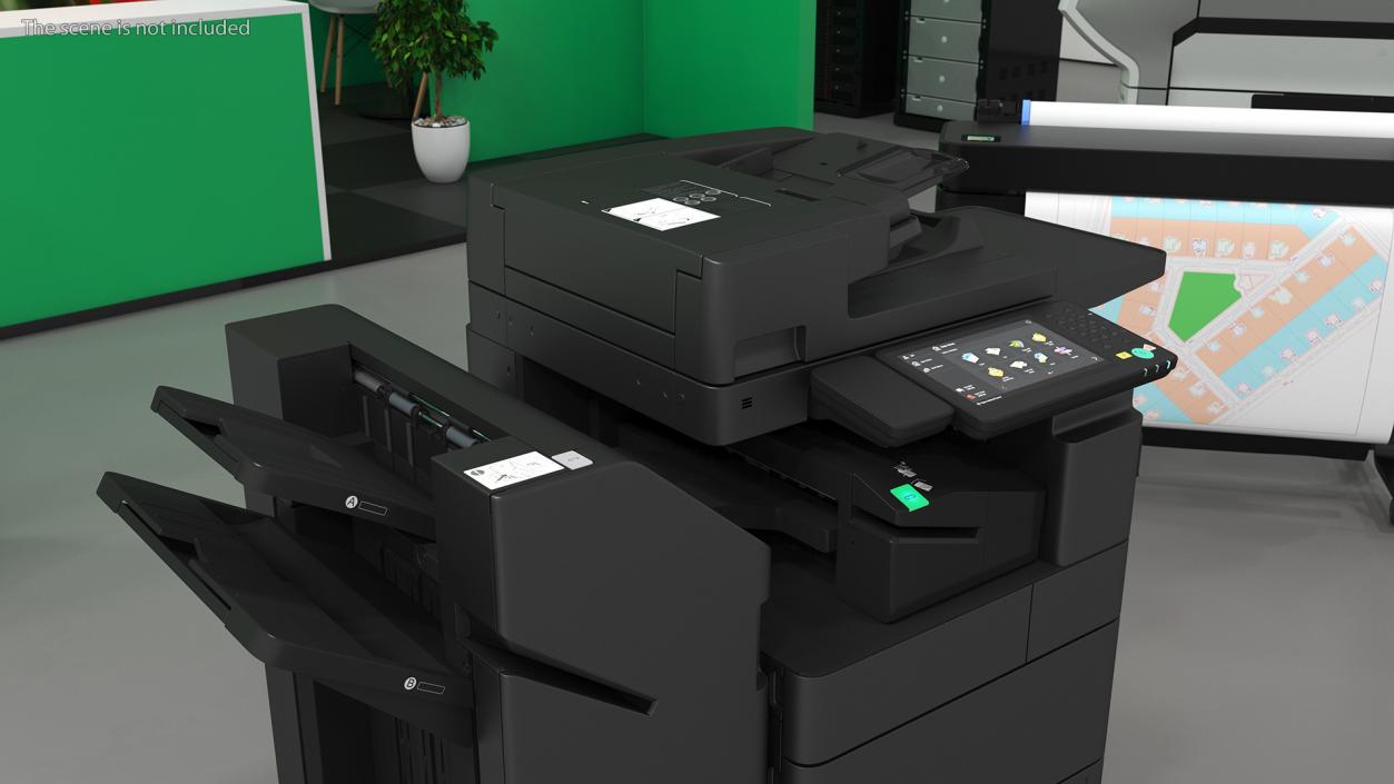 Laser MFP Black with Booklet Finisher 3D