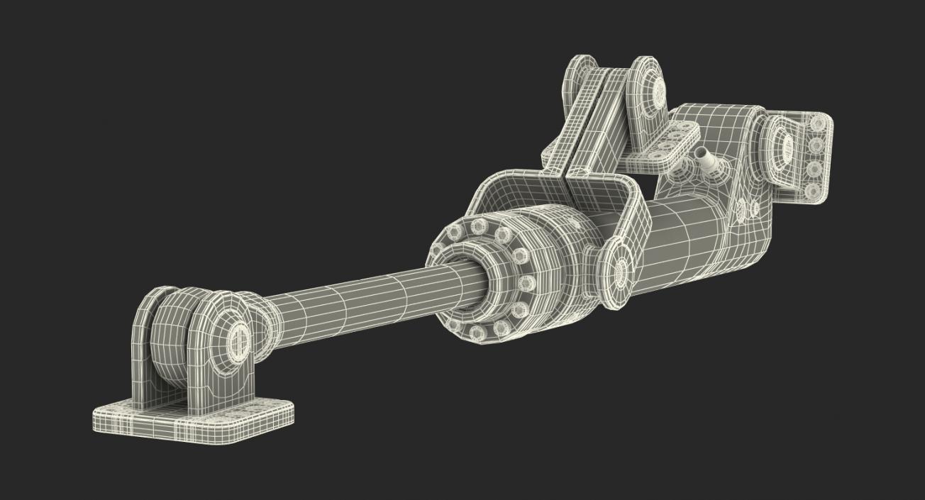 Anodized Hydraulic Cylinder 8 3D model