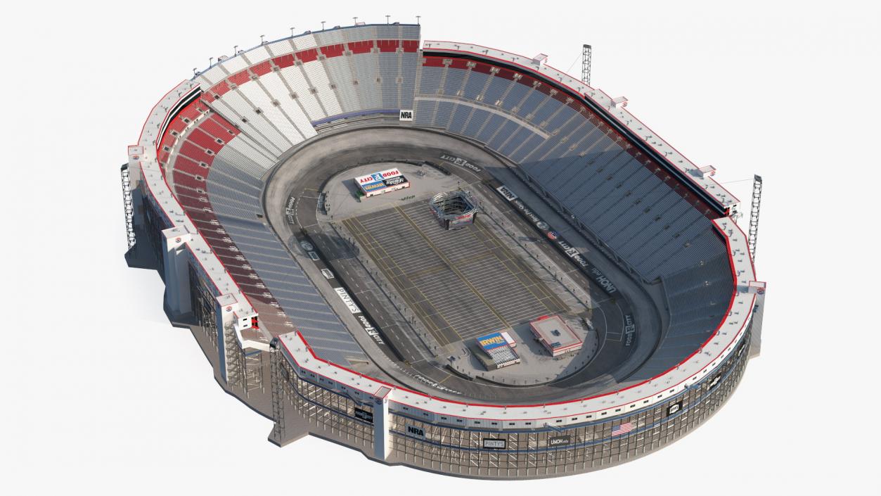 3D Short Track NASCAR Bristol Motor Speedway