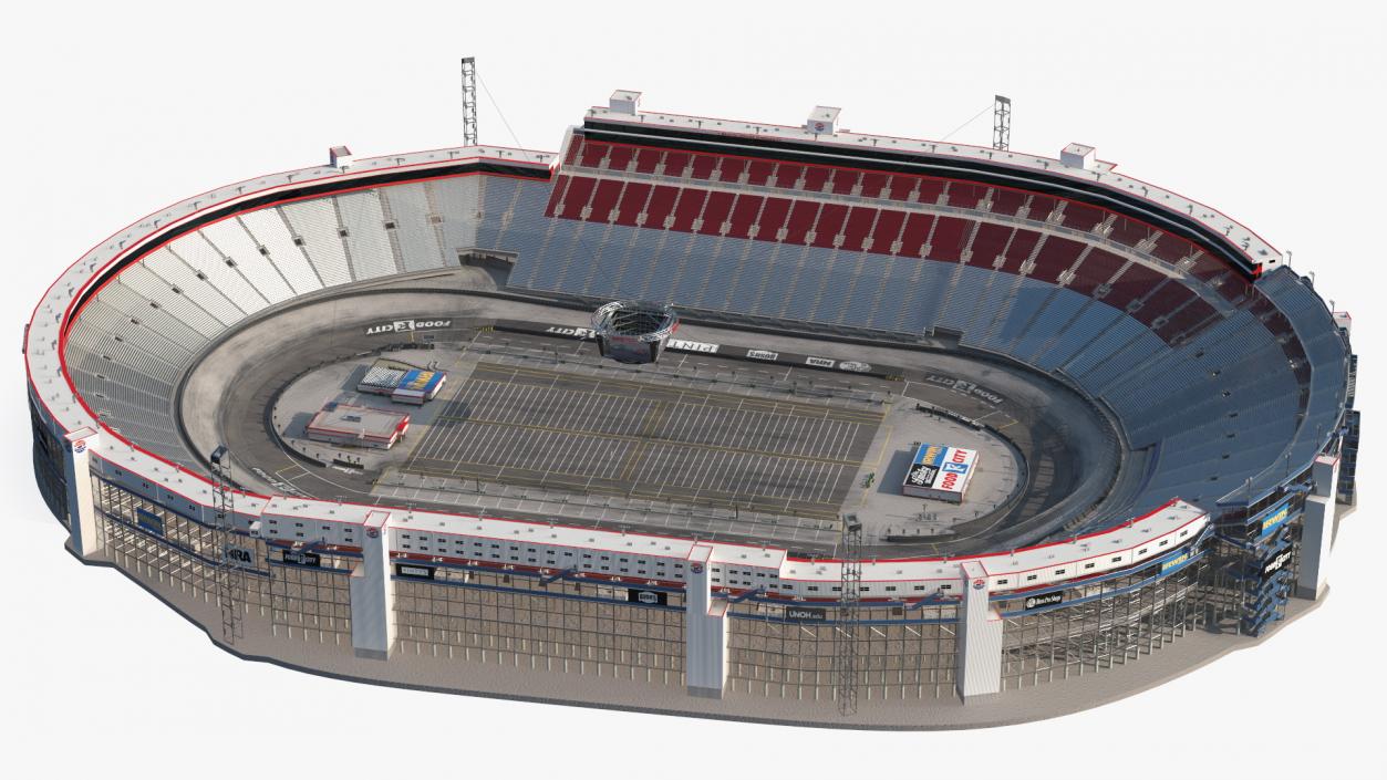 3D Short Track NASCAR Bristol Motor Speedway