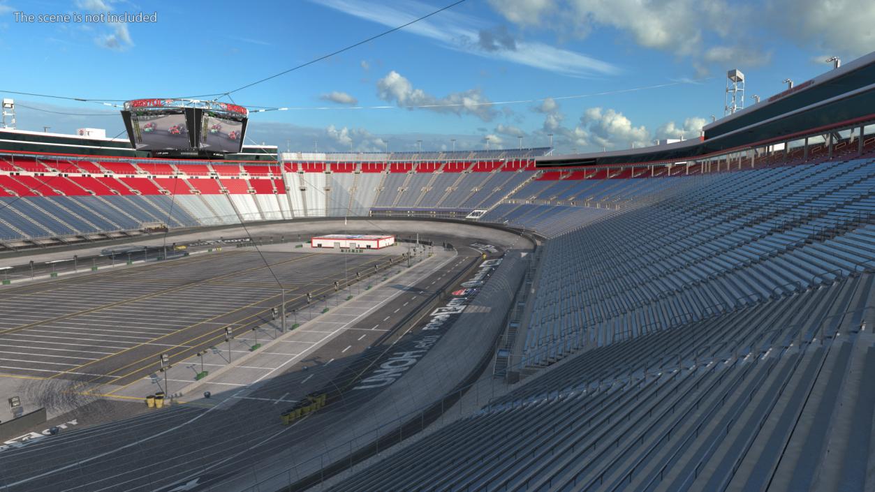 3D Short Track NASCAR Bristol Motor Speedway