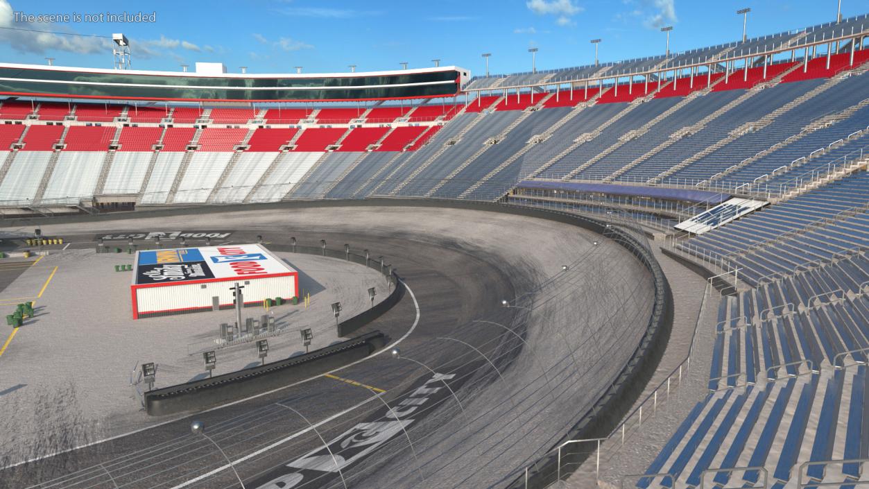 3D Short Track NASCAR Bristol Motor Speedway