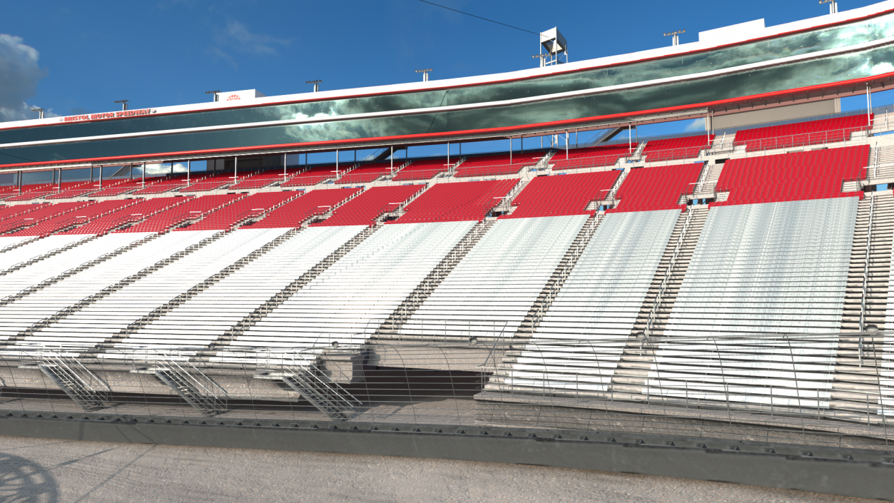 3D Short Track NASCAR Bristol Motor Speedway