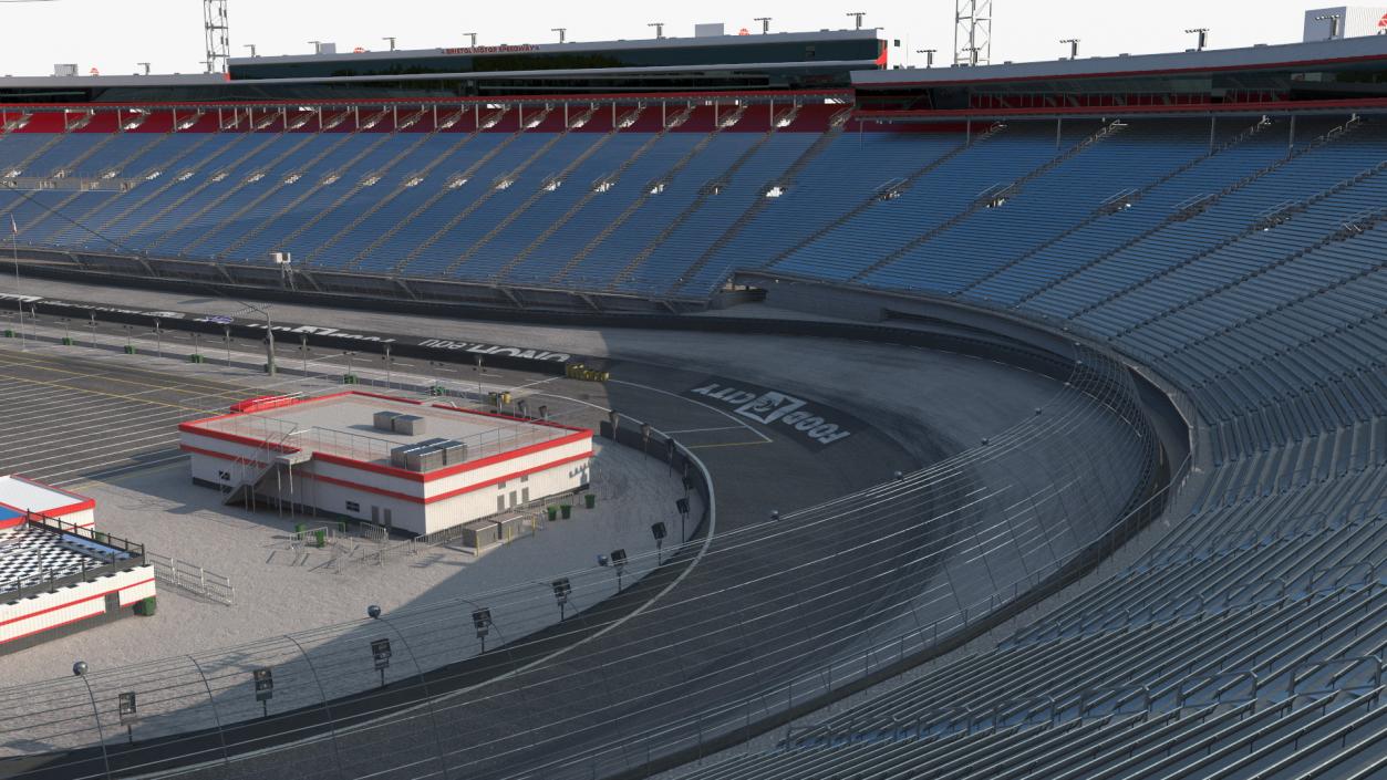 3D Short Track NASCAR Bristol Motor Speedway