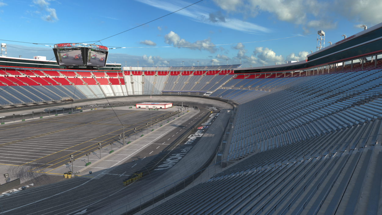 3D Short Track NASCAR Bristol Motor Speedway