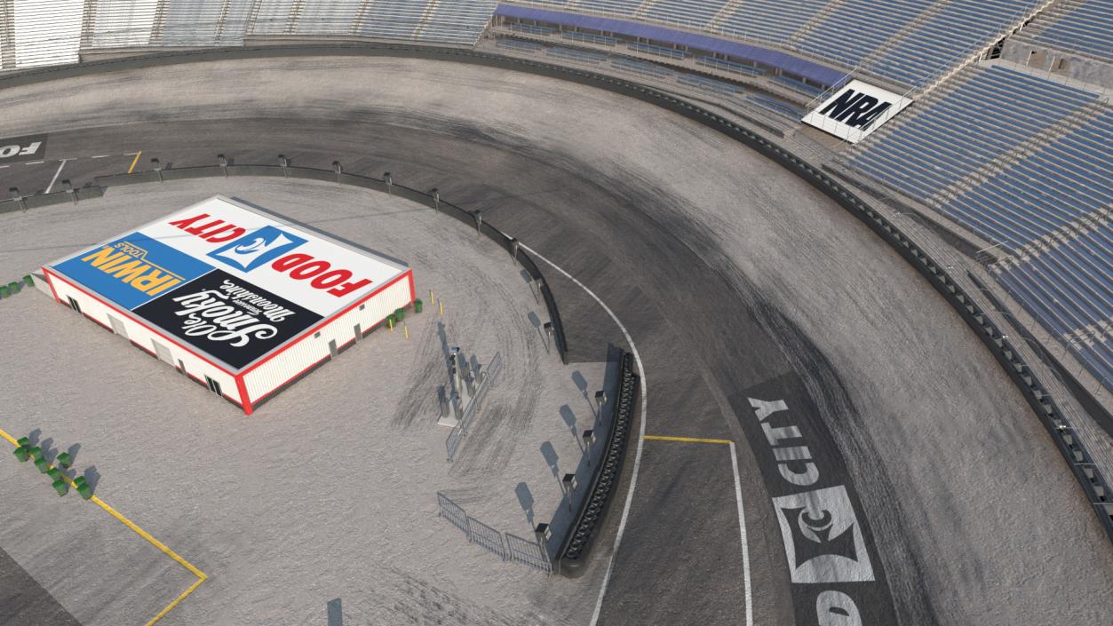 3D Short Track NASCAR Bristol Motor Speedway