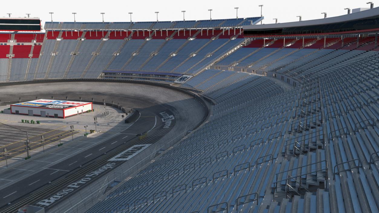 3D Short Track NASCAR Bristol Motor Speedway