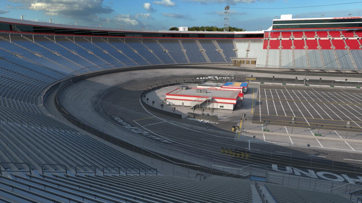 3D Short Track NASCAR Bristol Motor Speedway