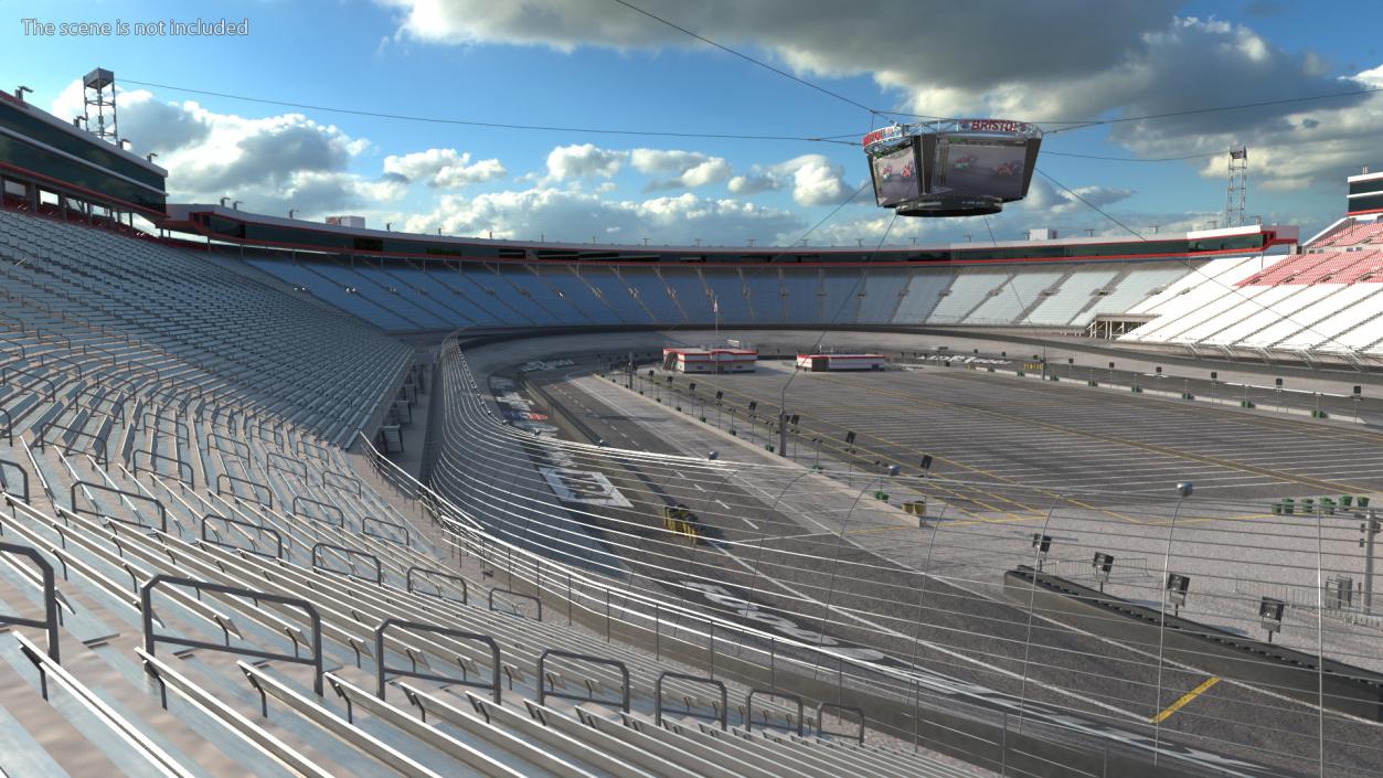 3D Short Track NASCAR Bristol Motor Speedway