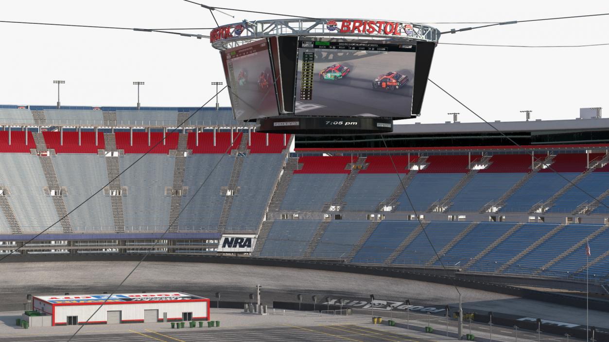 3D Short Track NASCAR Bristol Motor Speedway