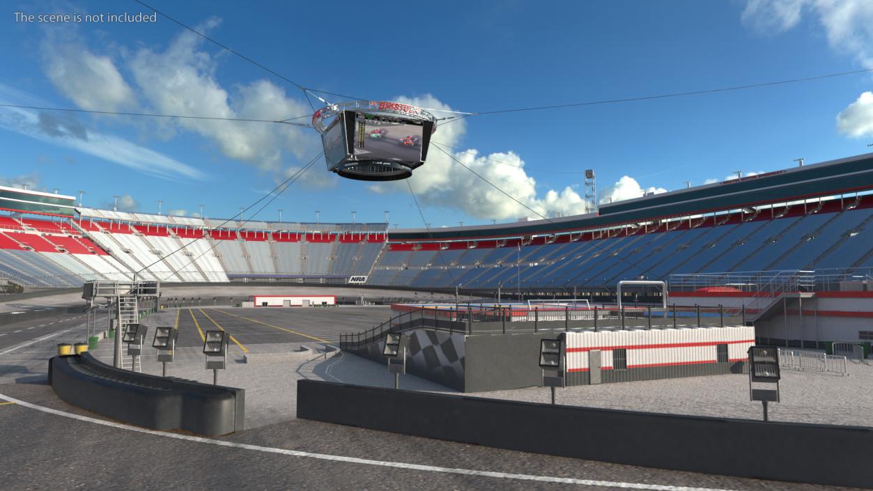 3D Short Track NASCAR Bristol Motor Speedway