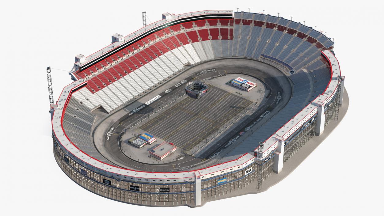 3D Short Track NASCAR Bristol Motor Speedway