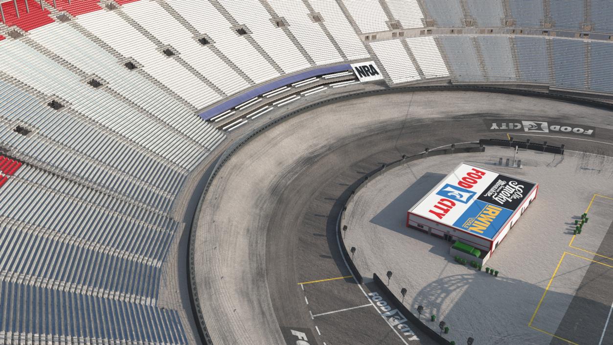 3D Short Track NASCAR Bristol Motor Speedway