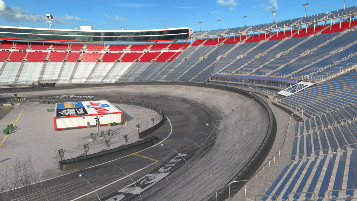 3D Short Track NASCAR Bristol Motor Speedway