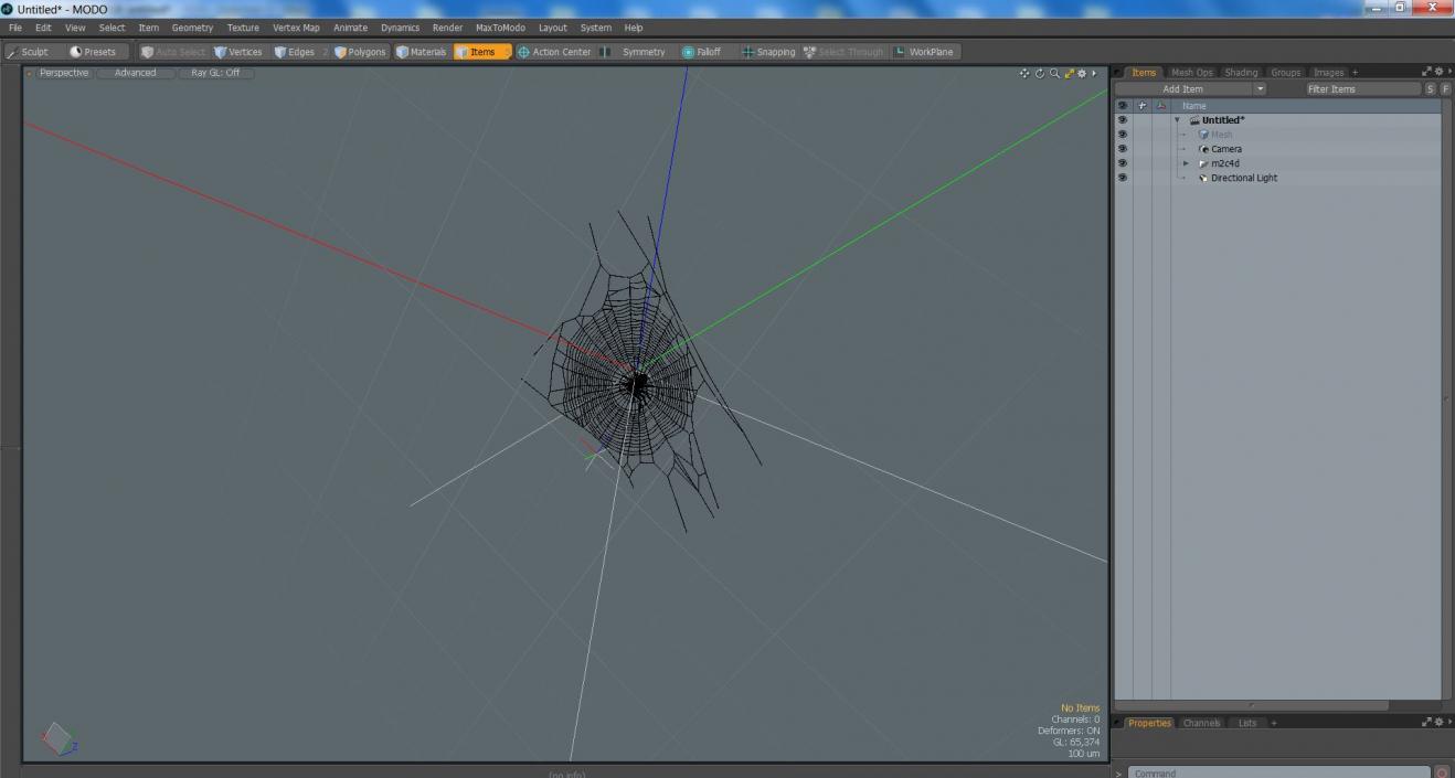 3D Round Web with Spider