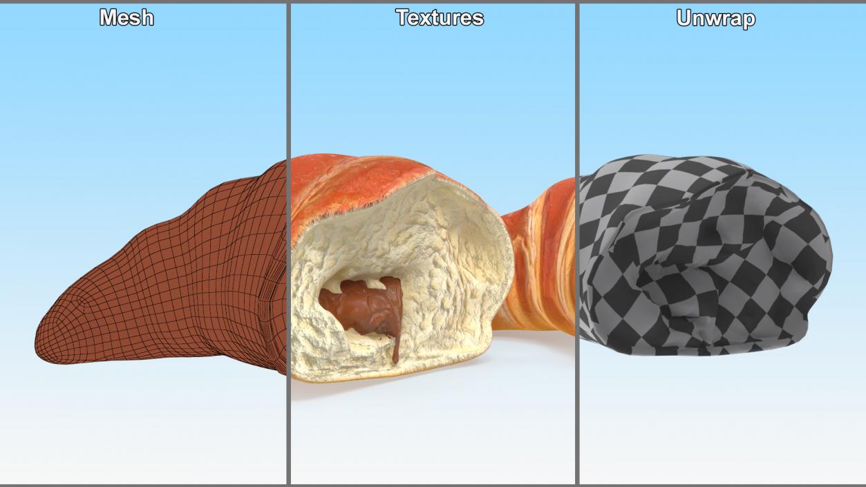 Half of Croissant 3D