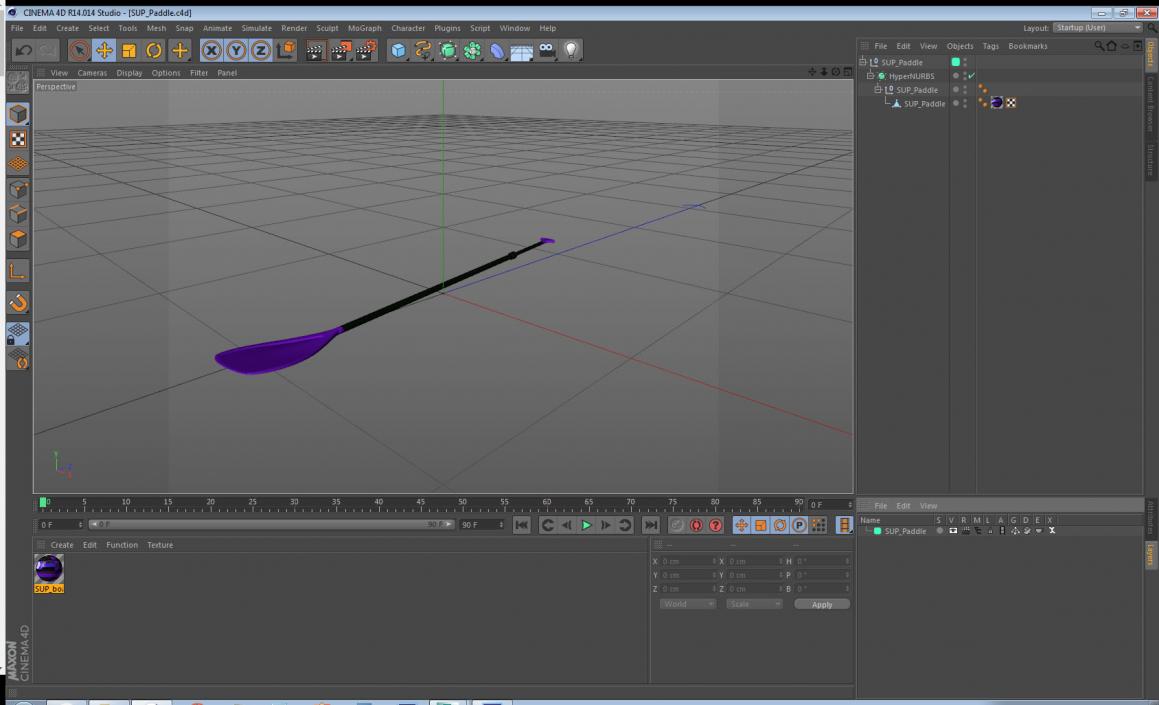 3D model SUP Paddle