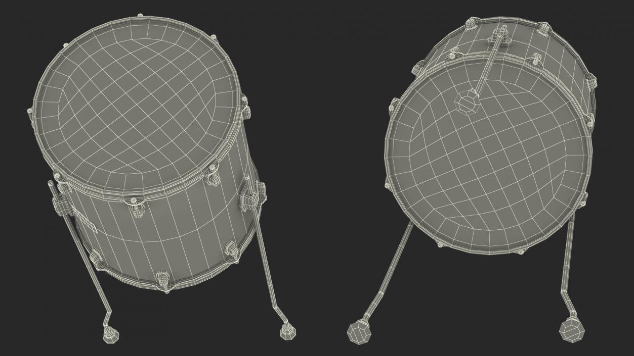 Floor Tom Drum 3D model