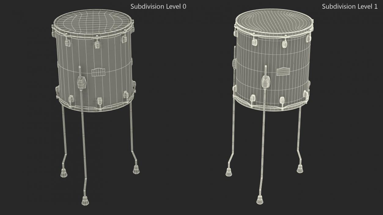 Floor Tom Drum 3D model