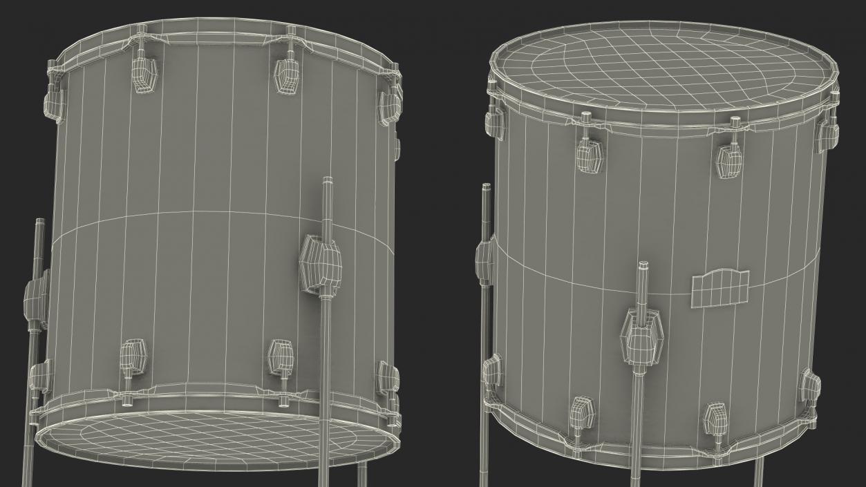 Floor Tom Drum 3D model