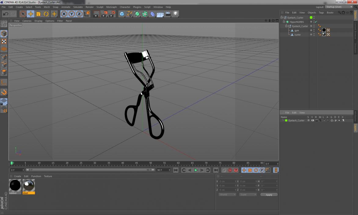 Eyelash Curler 3D model