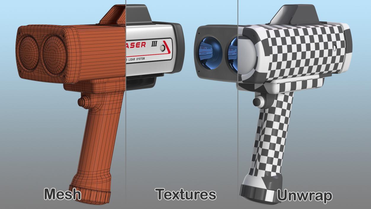 3D model Kustom ProLaser III LIDAR Speed Gun