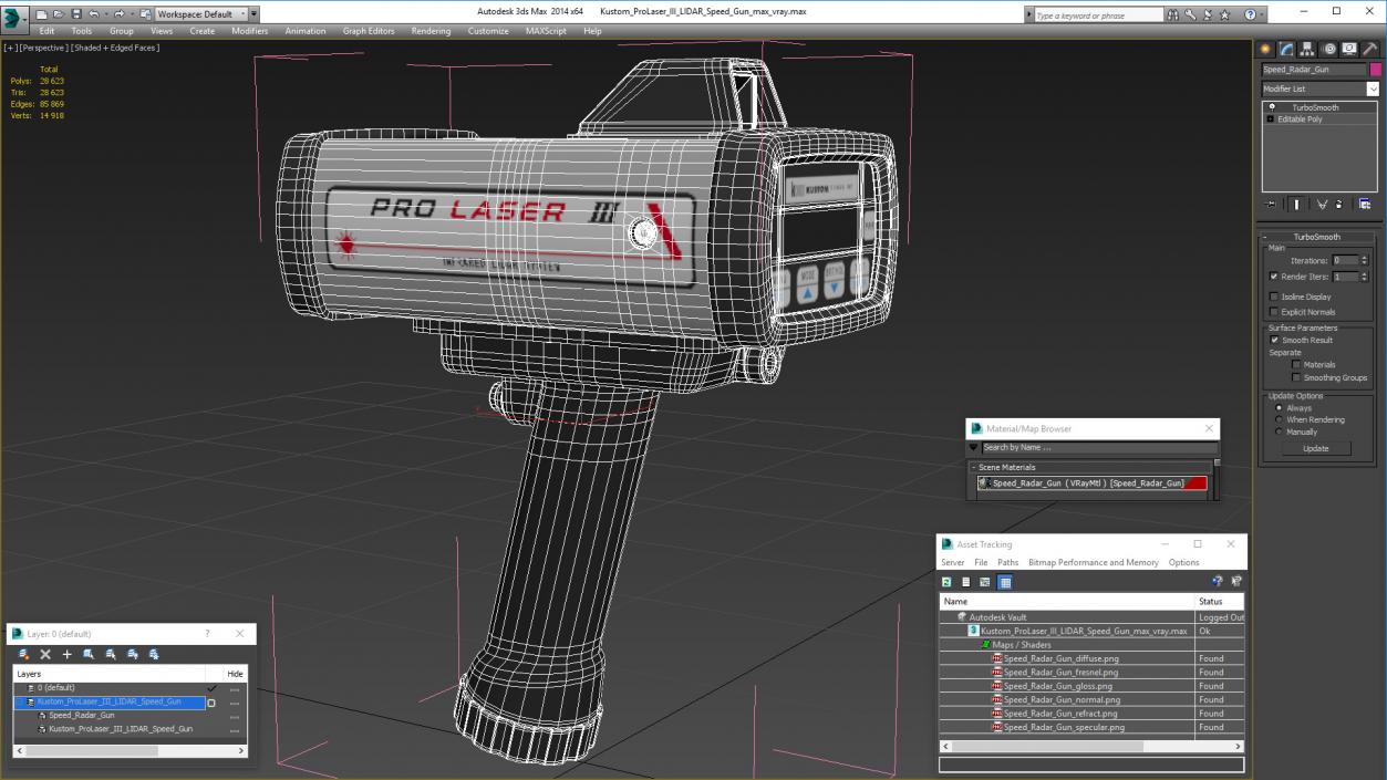 3D model Kustom ProLaser III LIDAR Speed Gun