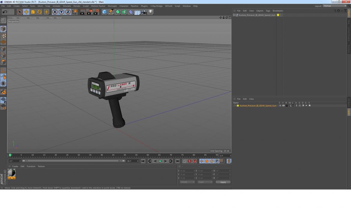 3D model Kustom ProLaser III LIDAR Speed Gun