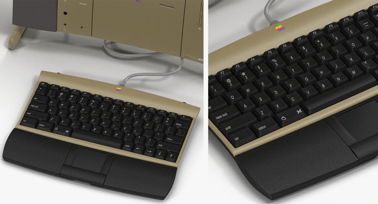 Retro Apple Computers Collection 2 3D model