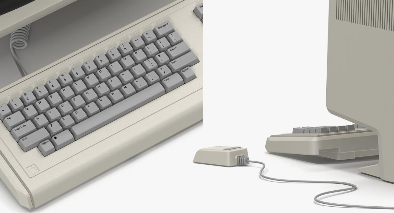 Retro Apple Computers Collection 2 3D model