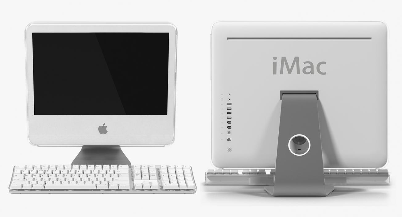 Retro Apple Computers Collection 2 3D model