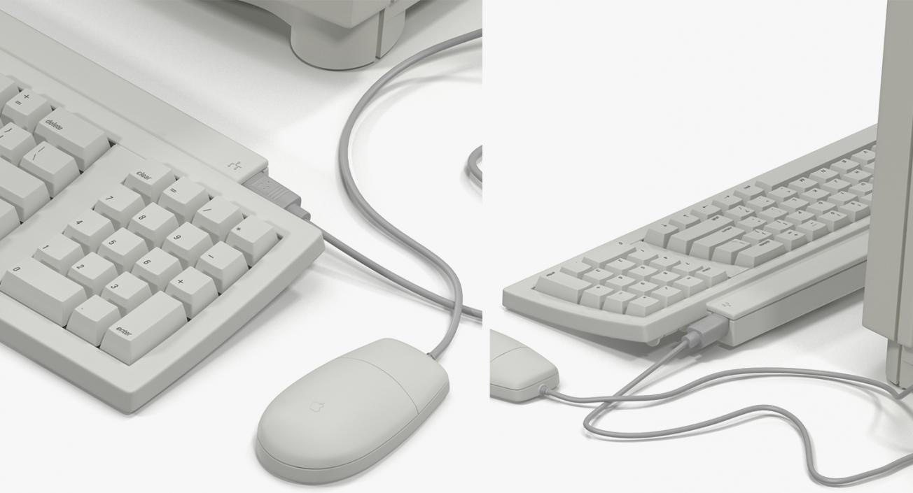 Retro Apple Computers Collection 2 3D model