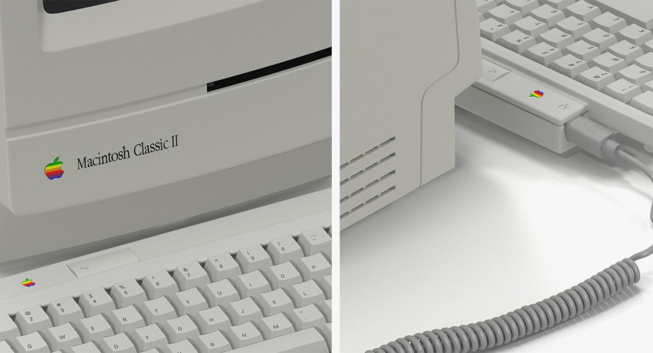 Retro Apple Computers Collection 2 3D model