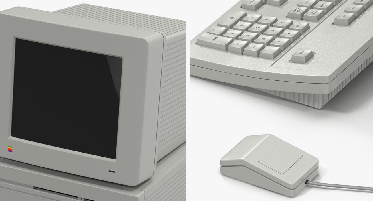 Retro Apple Computers Collection 2 3D model