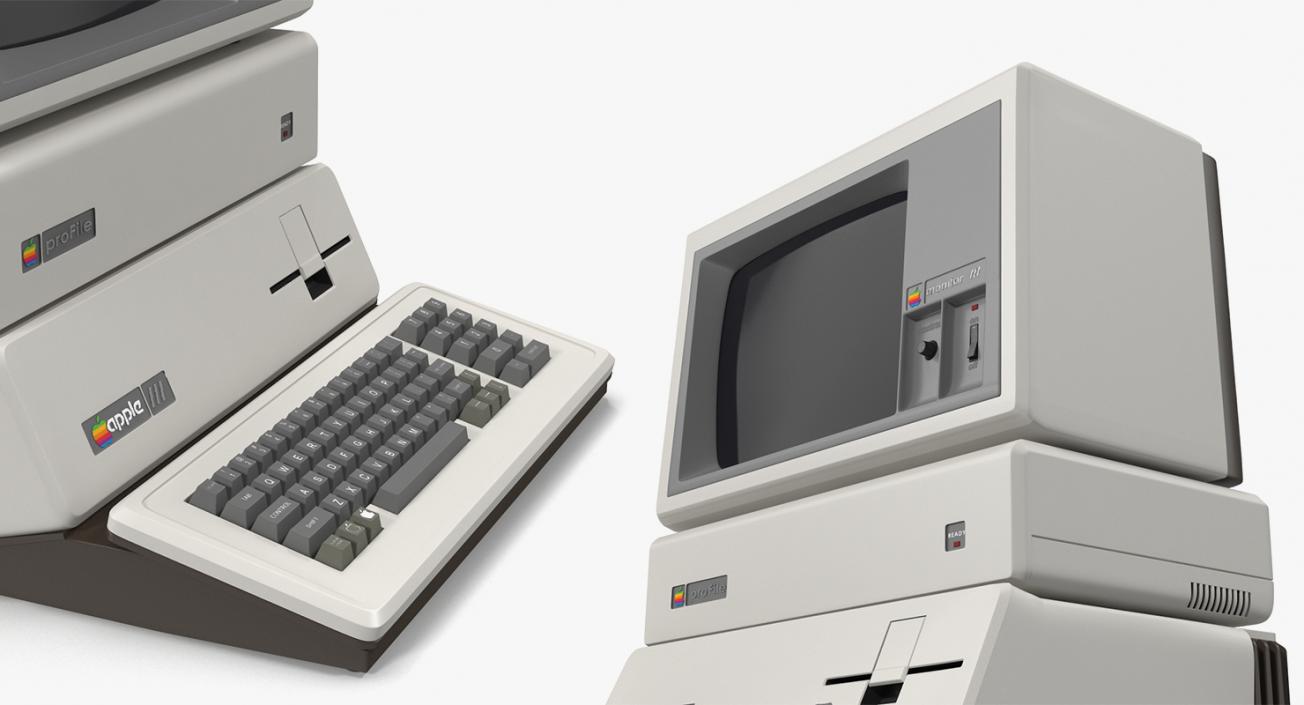 Retro Apple Computers Collection 2 3D model