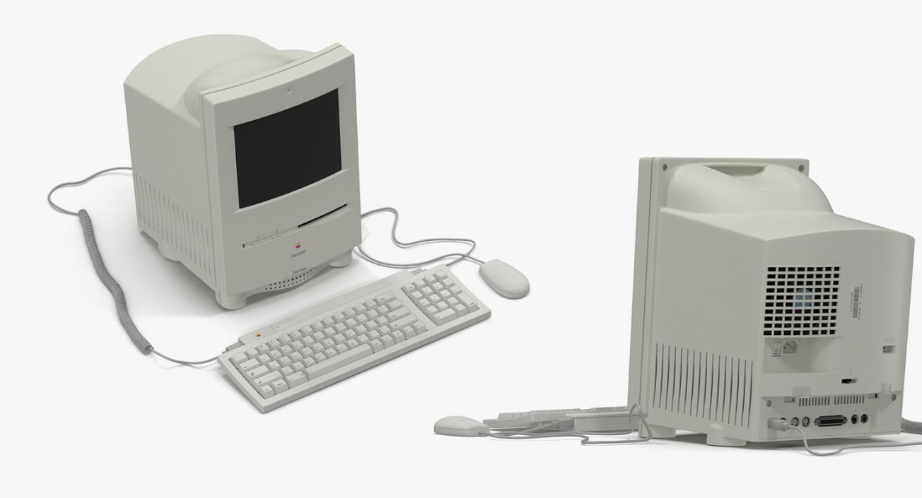 Retro Apple Computers Collection 2 3D model