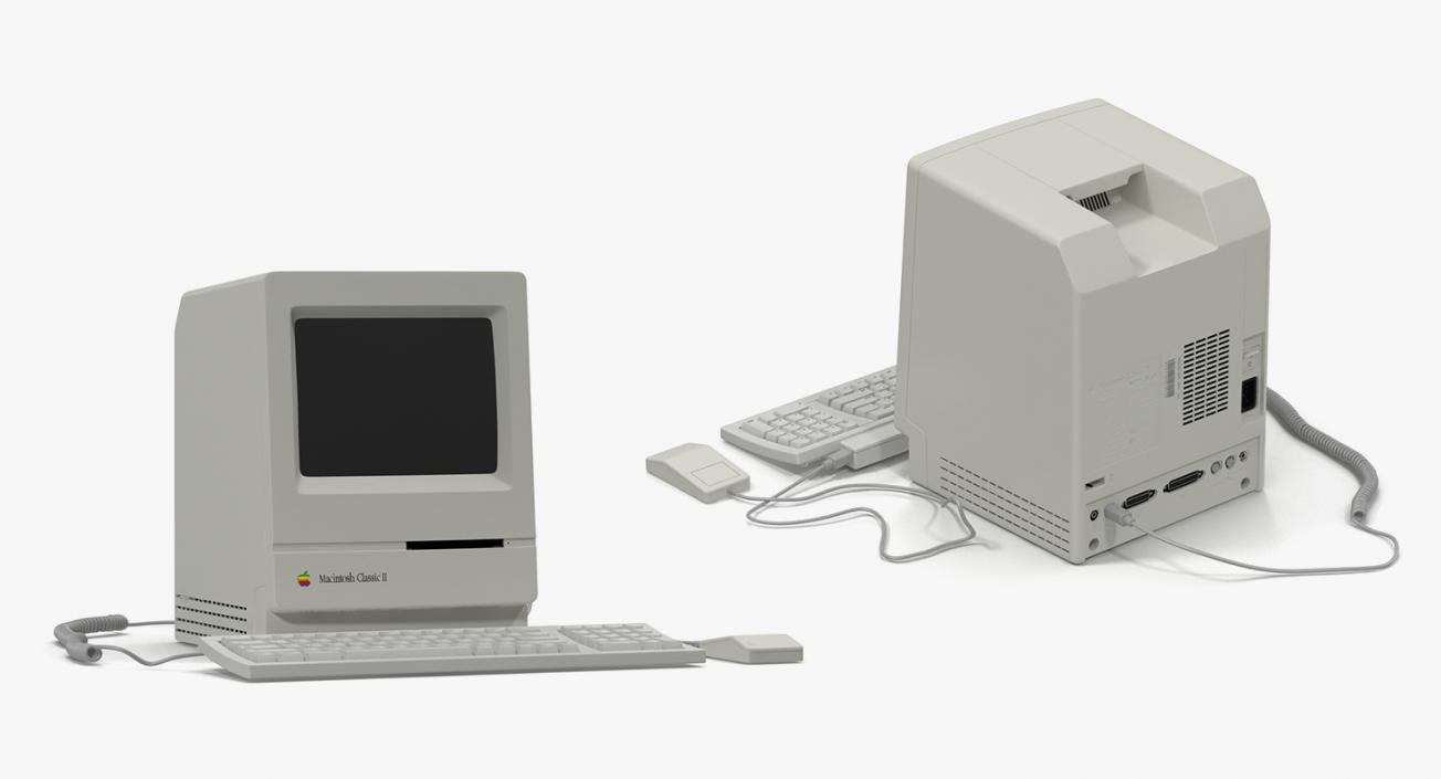 Retro Apple Computers Collection 2 3D model