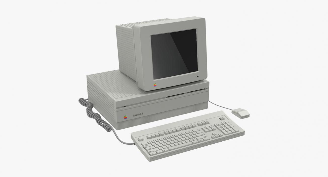 Retro Apple Computers Collection 2 3D model