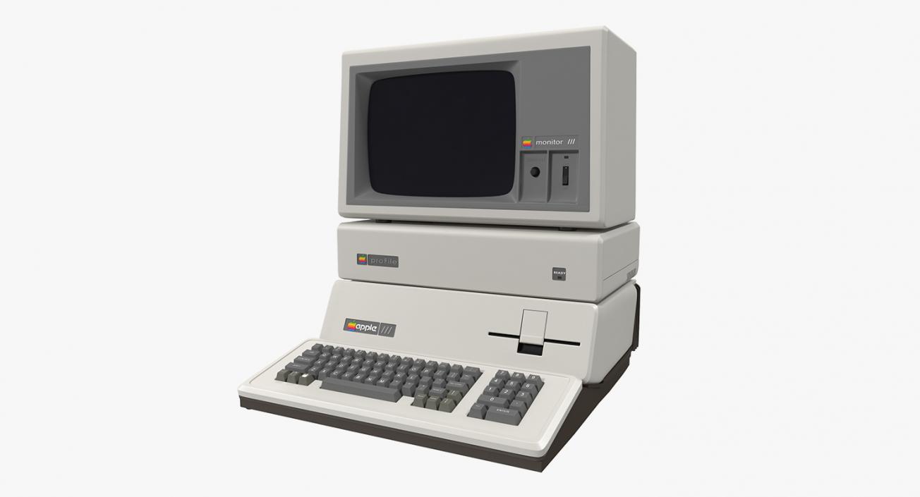 Retro Apple Computers Collection 2 3D model