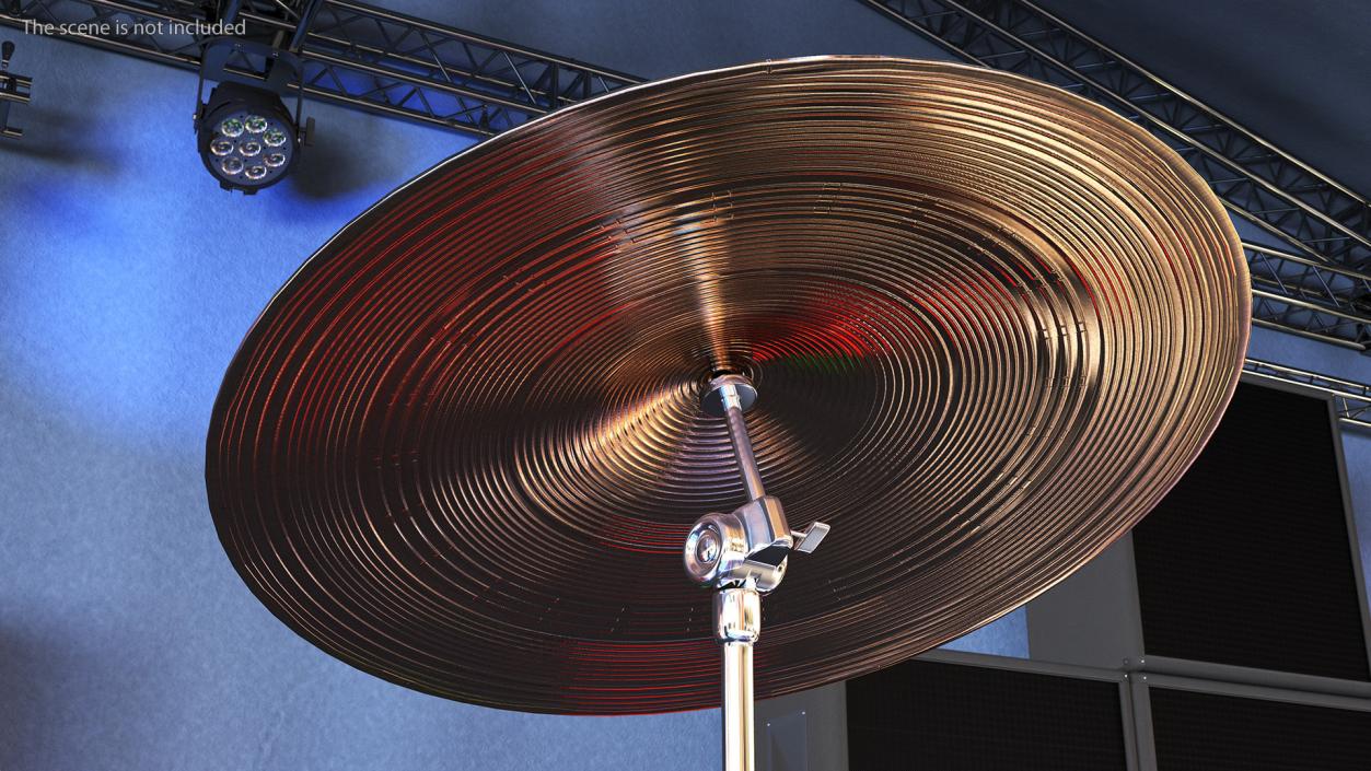 3D Crash Cymbal with Stand model