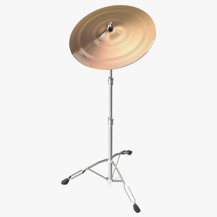 3D Crash Cymbal with Stand model