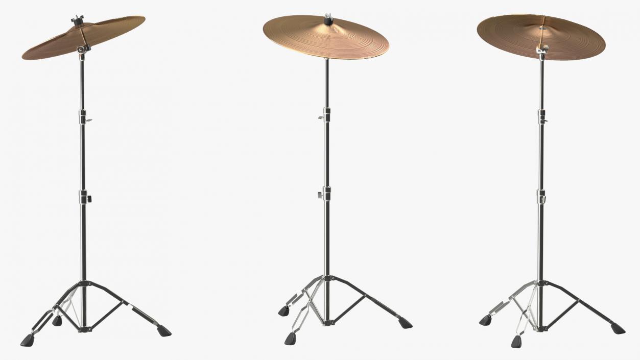 3D Crash Cymbal with Stand model